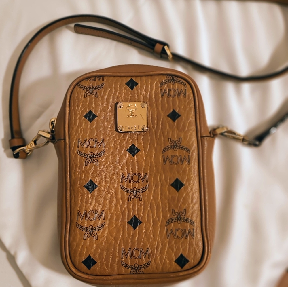 MCM 2-way Visetos X-Mini Crossbody/Belt Bag